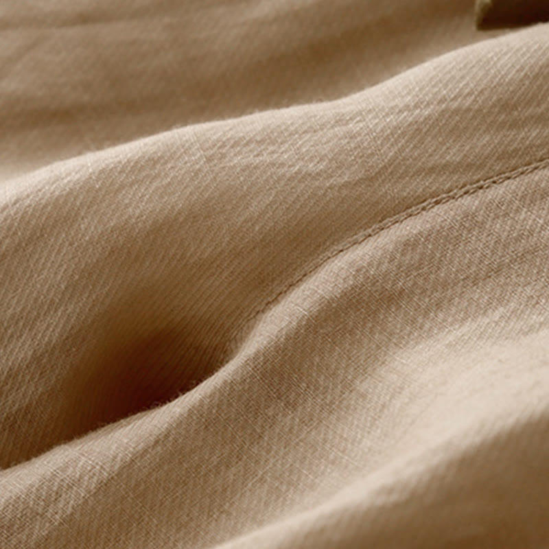 Buddha Stonesヴィンテージ サマー カジュアル カラーマッチング ドローストリング レディース コットンリネン ハーレムパンツ ポケット付き - image 17