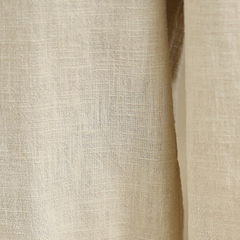 Buddha Stonesカジュアル デイリー 無地 シンプルデザイン レディース コットンリネン ハーレムパンツ ポケット付き - image 9