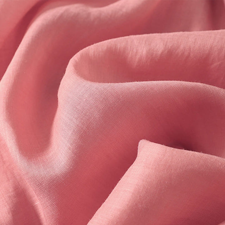 Buddha Stones夏 半袖 プリーツ レースアップ コットンリネン レディース ミディドレス ポケット付き - image 9