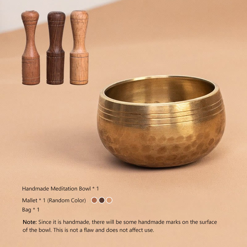 Buddha Stones 手作りのミニシンギングボウル（ヒーリングと瞑想用）サウンドボウルセット 1.57×0.98インチ - 1.57×0.98インチ（4× CM） - image 1