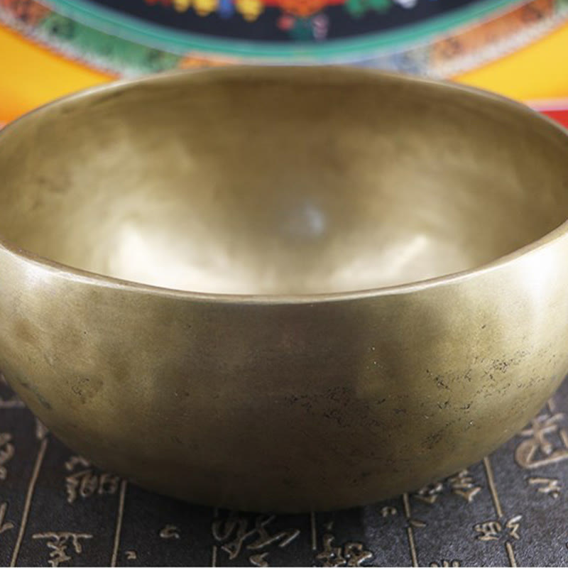Buddha Stones ネパール製ハンドメイドゴールデンシンギングボウル シンプルなデザイン ヒーリングと瞑想のためのサウンドボウルセット - image 17