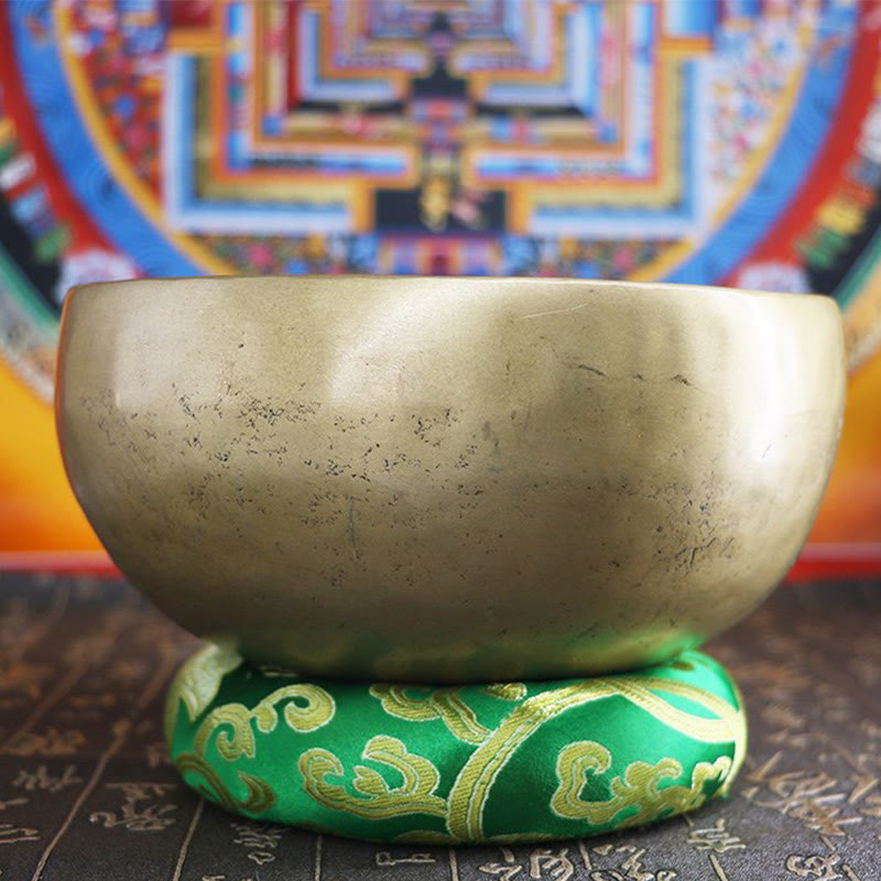 Buddha Stones ネパール製ハンドメイドゴールデンシンギングボウル シンプルなデザイン ヒーリングと瞑想のためのサウンドボウルセット - image 19