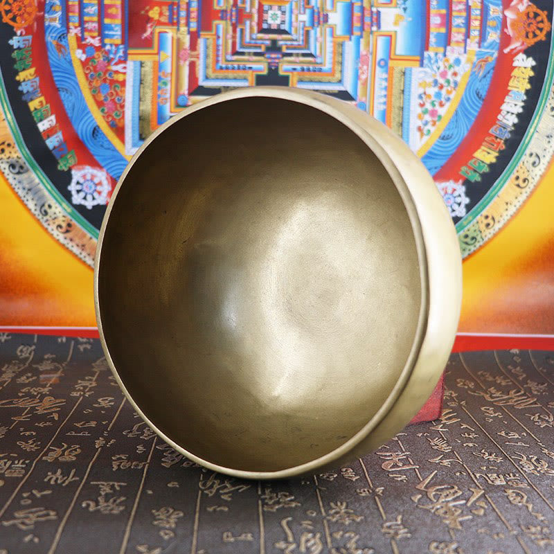 Buddha Stones ネパール製ハンドメイドゴールデンシンギングボウル シンプルなデザイン ヒーリングと瞑想のためのサウンドボウルセット - image 15