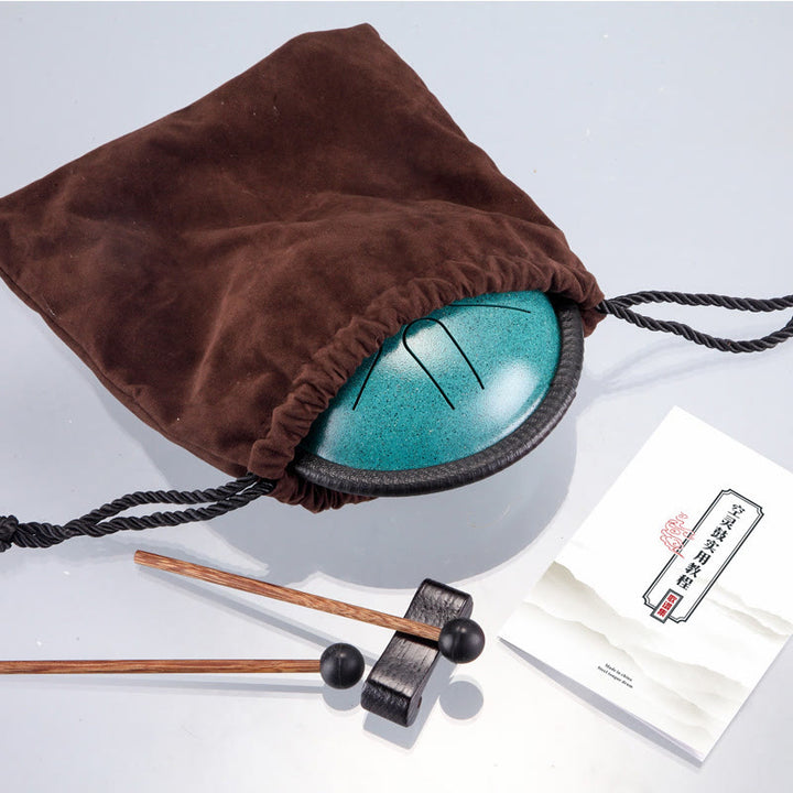 Buddha Stones スチールタンドラム サウンドヒーリング 瞑想 ヨガ ドラムキット 6音 5.5インチ - image 14