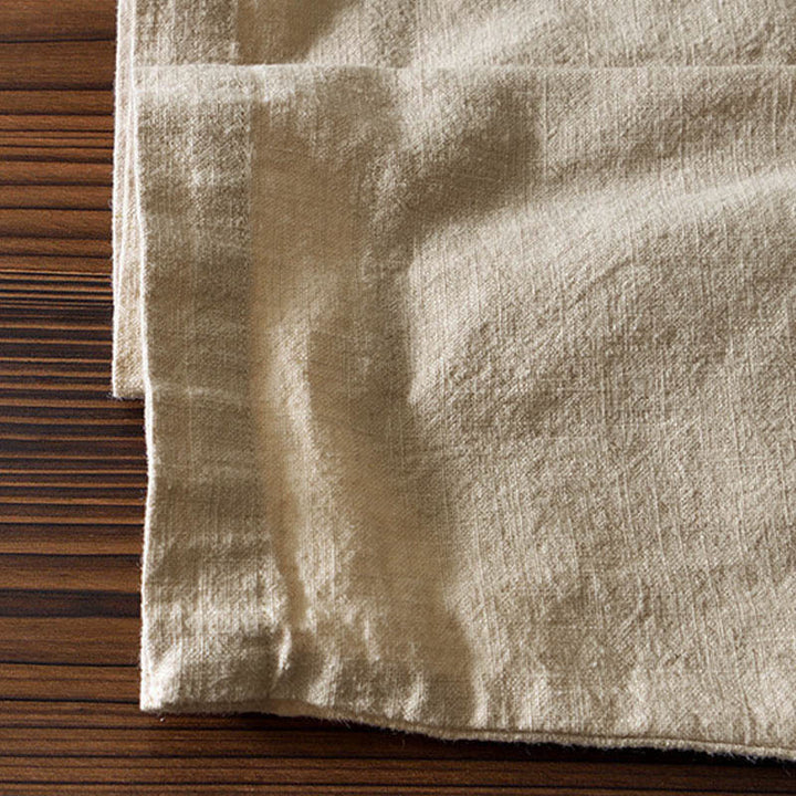 Buddha Stones メンズ コットンリネン素材 中国唐装風 カエルボタン付き ジャケットタイプシャツ ポケットあり - image 27