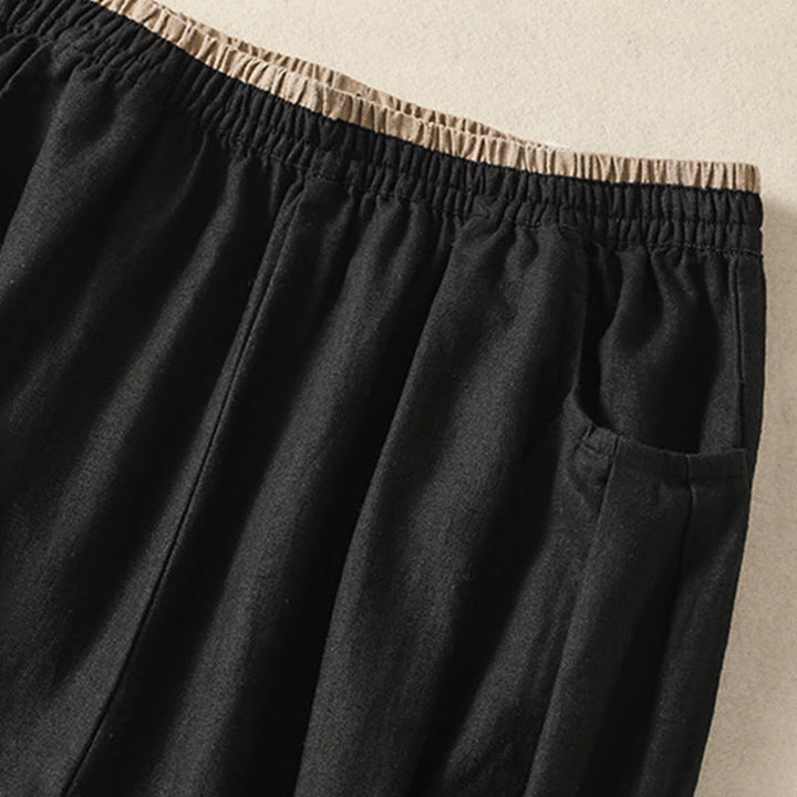 Buddha Stonesカジュアル刺繍 レディース コットンリネン 7-8丈 ハーレムパンツ ポケット付き - image 32