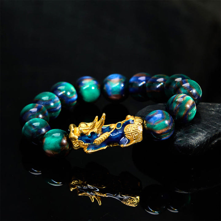 Buddha Stones カラーチェンジ素材×貔貅チャーム カラフルヒーリングブレスレット（前向きなエネルギーに） - image 11