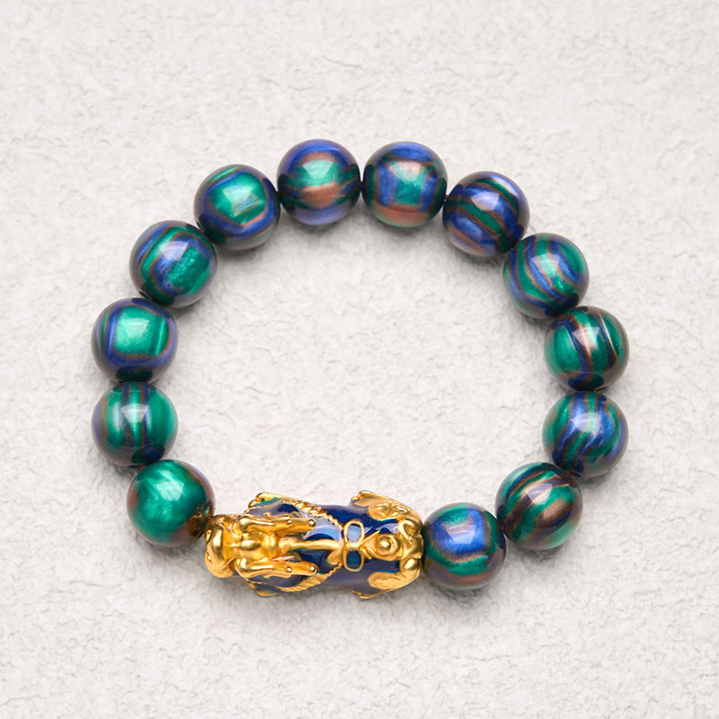 Buddha Stones カラーチェンジ素材×貔貅チャーム カラフルヒーリングブレスレット（前向きなエネルギーに） - image 14
