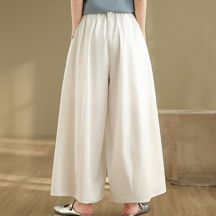 Buddha Stonesサマー ヴィンテージ レースアップ レディース ワイドレッグ スプリットパンツ ポケット付き - image 8