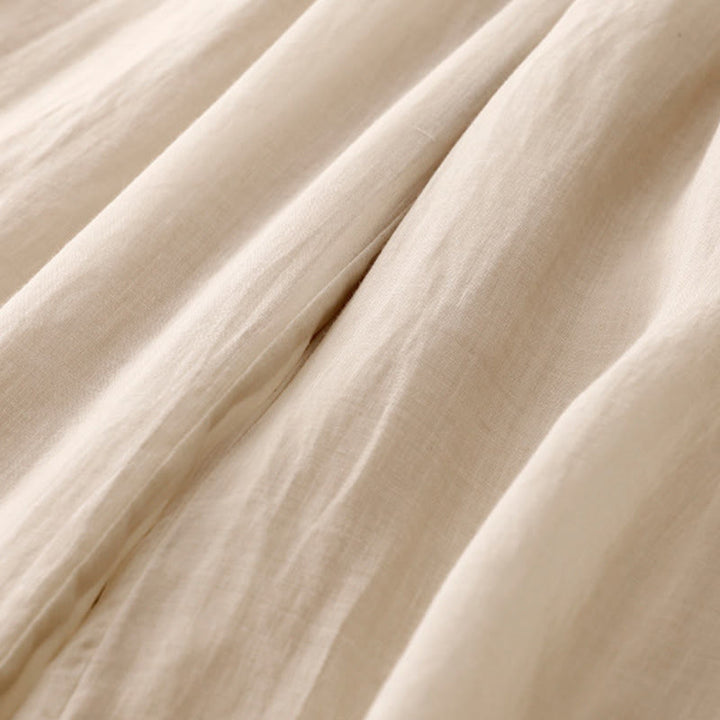 Buddha Stonesカジュアル ヴィンテージ 無地 ドローストリング レース パッチワーク デザイン レディース ワイドレッグ コットン 伸縮性ウエストバンド パンツ ポケット付き - image 14