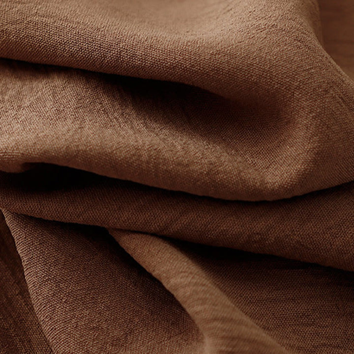 Buddha Stonesカジュアル エスニック シンプル ドローストリングデザイン レディース ワイドレッグ クロップドパンツ ポケット付き - image 6