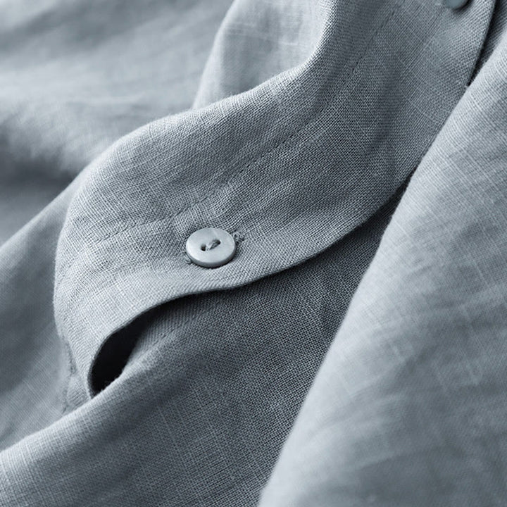 Buddha Stones夏 2点セット 無地 長袖 シャツ トップス カーディガン ショートパンツ 瞑想服 レディース ポケット付き - image 21