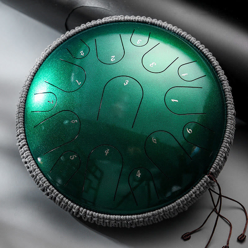 Buddha Stonesスチールタンドラム サウンドヒーリング マインドフルネス瞑想 ドラムキット 15音 14インチ 打楽器 - image 1