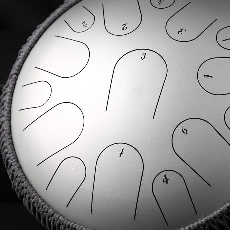 Buddha Stonesスチールタンドラム サウンドヒーリング マインドフルネス瞑想 ドラムキット 15音 14インチ 打楽器 - image 9