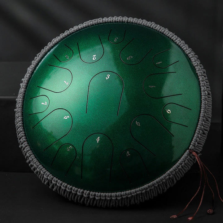 Buddha Stonesスチールタンドラム サウンドヒーリング マインドフルネス瞑想 ドラムキット 15音 14インチ 打楽器 - image 2