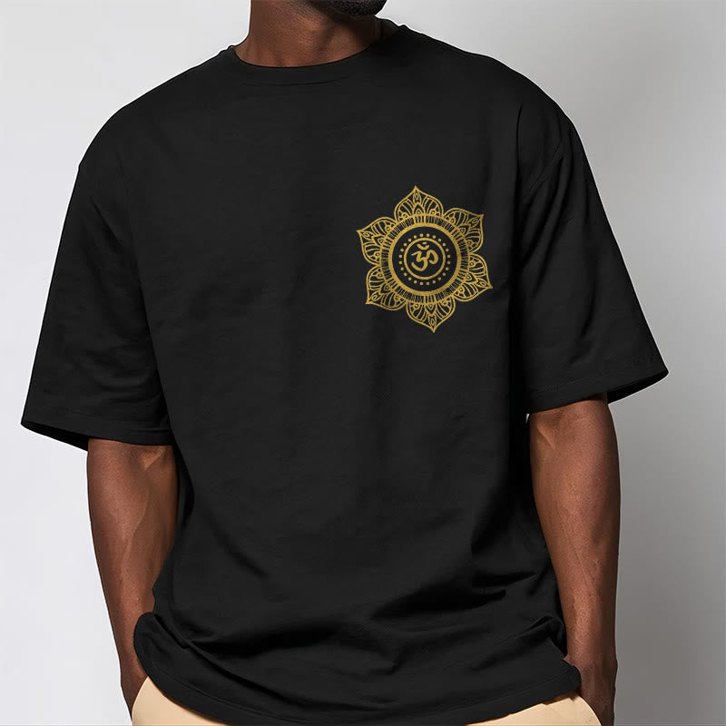 Buddha Stones黄金曼荼羅 OM 柄 Tシャツ - image 5