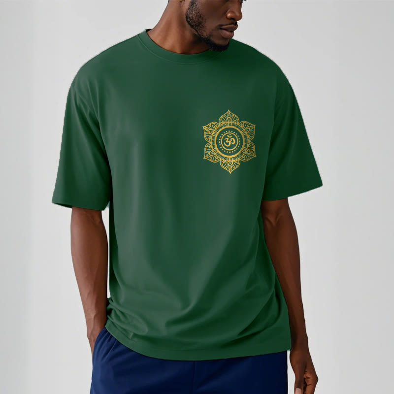 Buddha Stones黄金曼荼羅 OM 柄 Tシャツ - image 2