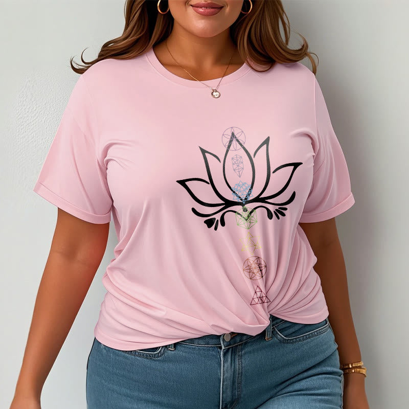 Buddha Stones、蓮、神聖幾何学Tシャツ - image 13