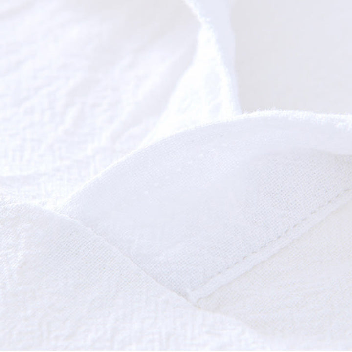 Buddha Stonesヴィンテージ無地シンプルデザインメンズ半袖コットンリネンシャツポケット付き - image 15