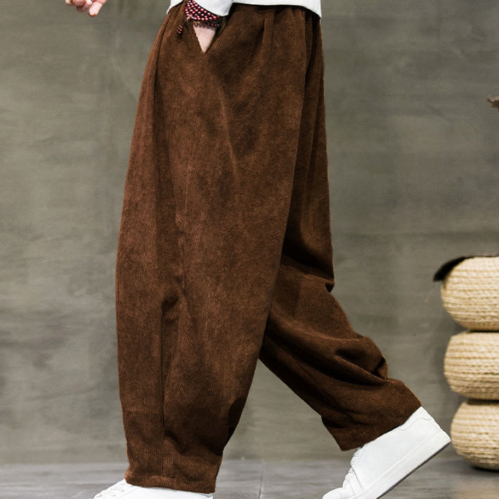 Buddha Stonesカジュアル 無地 コットン ブルマー メンズ パンツ ポケット付き - image 31