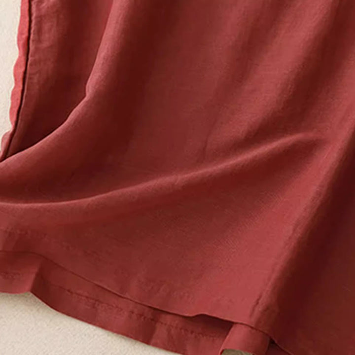 Buddha Stonesカジュアル 無地 刺繍パッチワークデザイン ノースリーブ クルーネック レディースベスト - image 12