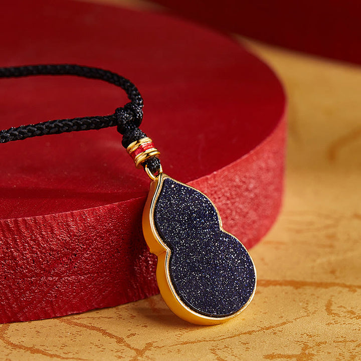 Buddha Stones925スターリングシルバー 桃の花 猫 ひょうたん柄 守護ネックレスペンダント - image 3