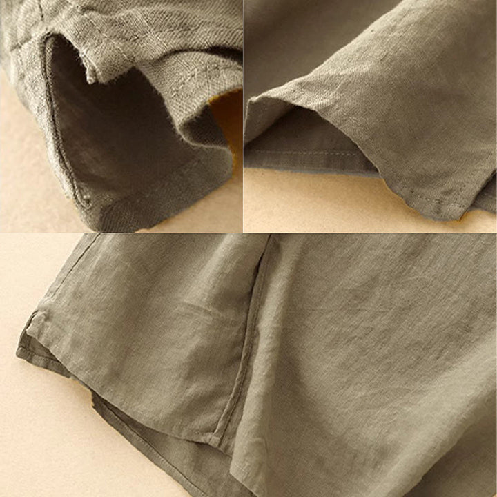 Buddha Stonesエスニック刺繍アシンメトリーデザインレディースコットンリネンノースリーブベスト - image 6