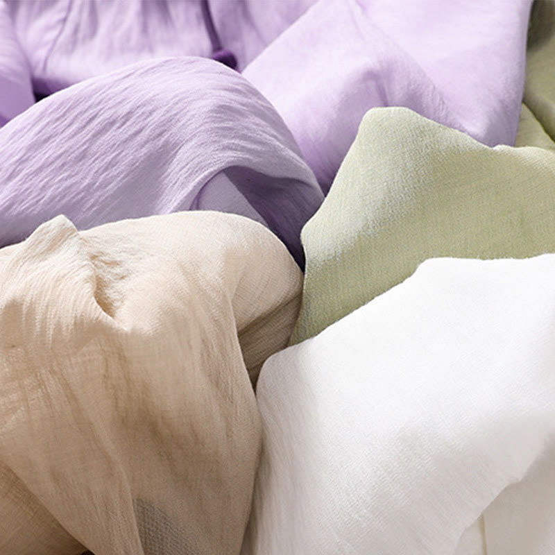 Buddha Stonesカジュアル コントラストカラー プリーツ レースアップデザイン レディース コットンリネン 7-8丈スカート - image 35