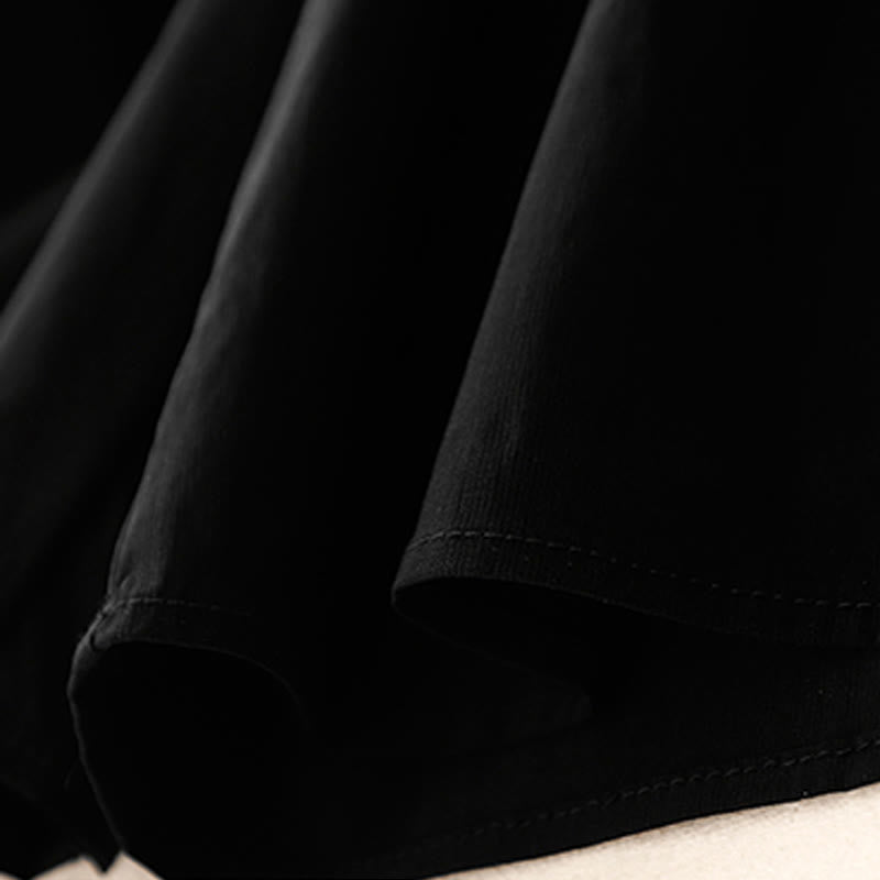 Buddha Stonesカジュアル ルーズ 無地 レディース コットン 伸縮性 7-8丈 ワイドレッグパンツ ポケット付き - image 12