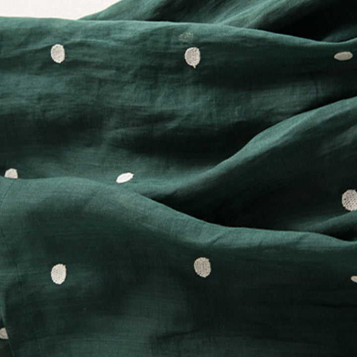 Buddha Stonesの芸術的なヴィンテージドット柄レディースプリーツスカート - image 13