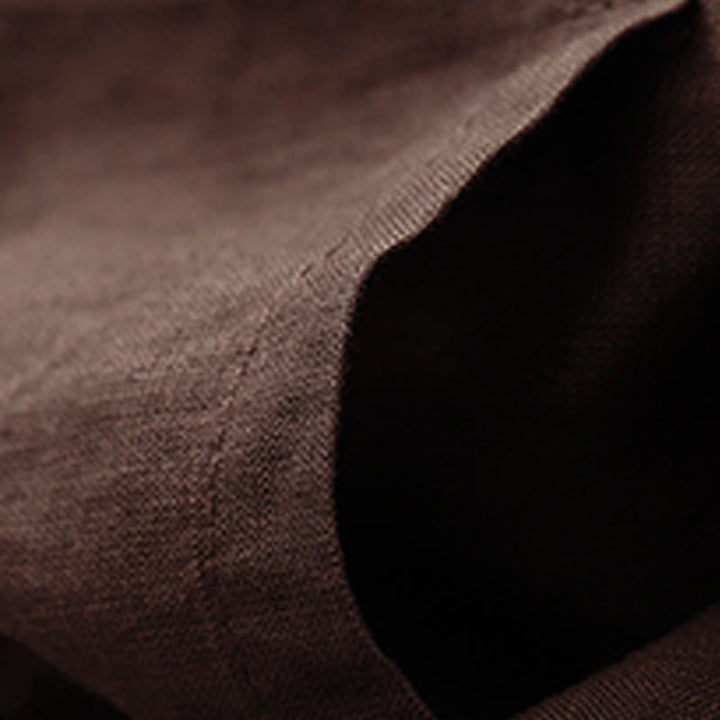 Buddha Stones夏 カジュアル 無地 コットン リネン レディース エラスティック ストレート ショーツ ポケット付き - image 9