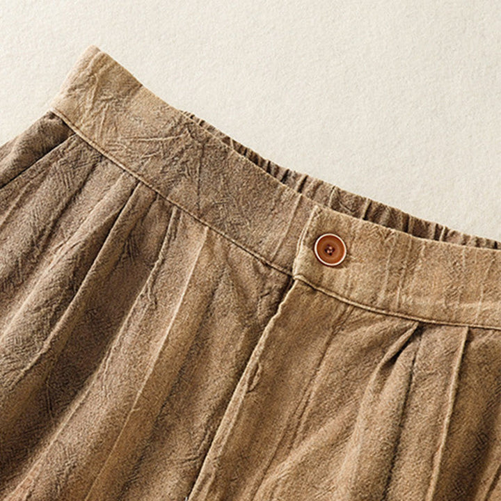 Buddha Stones夏カジュアル タイダイ 無地 コットン レディース ショートパンツ ポケット付き - image 3