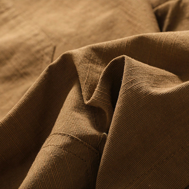 Buddha Stones夏 カジュアル 伸縮性ウエスト 無地 レディース ポリエステル ショートパンツ ポケット付き - image 3