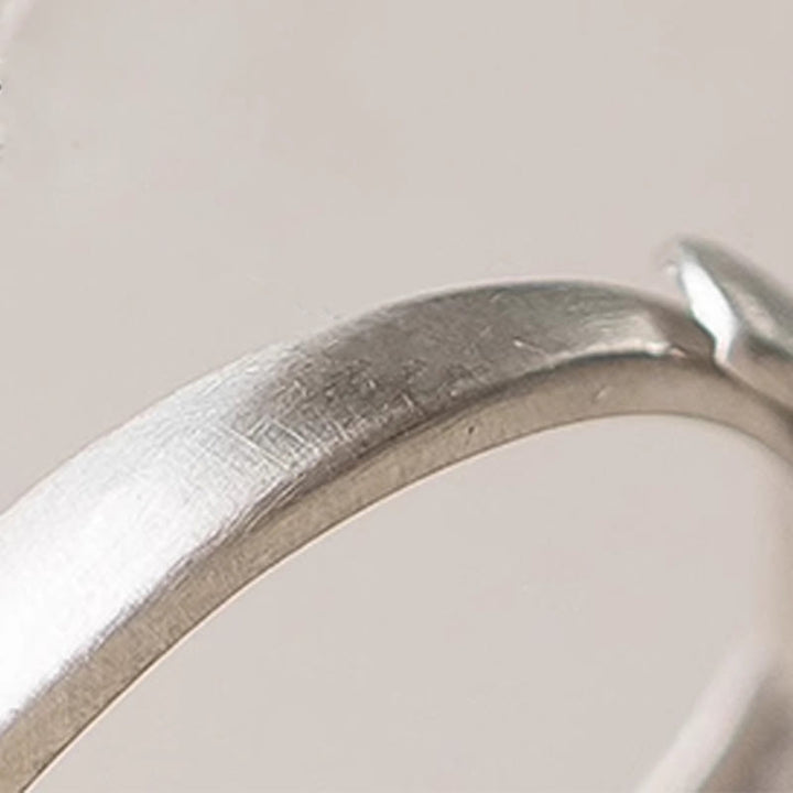 Buddha Stones天然 925 スターリングシルバー シルバーシーンオブシディアン 調節可能 プロテクションリング - image 3