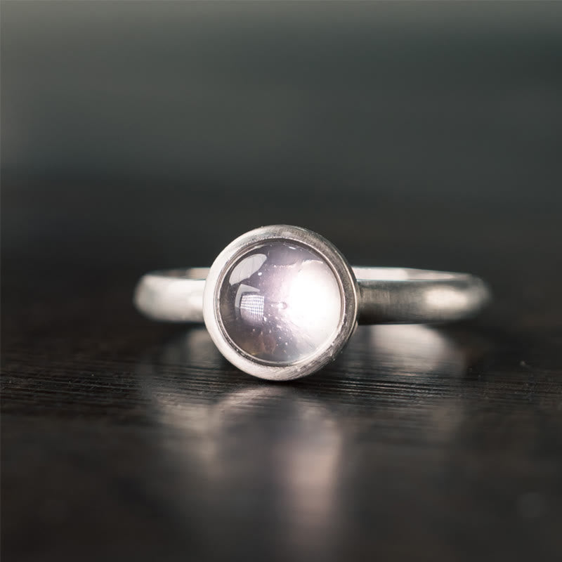 Buddha Stones天然 925 スターリングシルバー ピンククリスタル 調節可能な温かみのあるリング - image 8