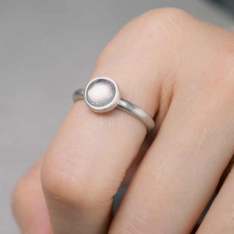 Buddha Stones天然 925 スターリングシルバー ピンククリスタル 調節可能な温かみのあるリング - image 9