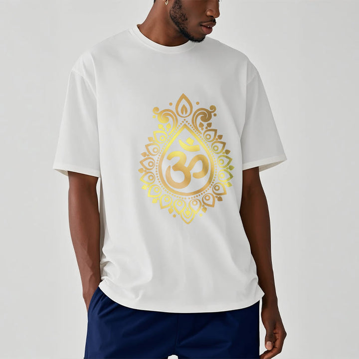 Buddha StonesウォータードロップOMデザインTシャツ - image 6