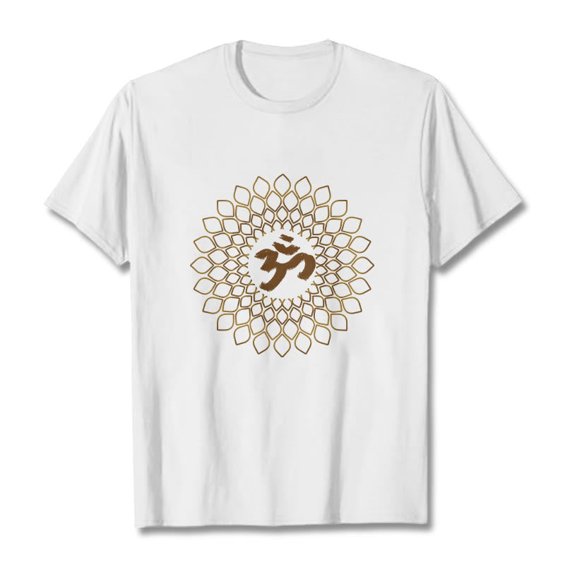 Buddha Stones菱形OMデザインTシャツ - 白 - 2XL - image 1