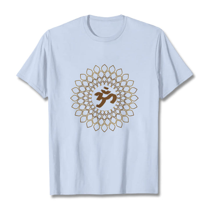 Buddha Stones菱形OMデザインTシャツ - ライトシアン - 2XL - image 19