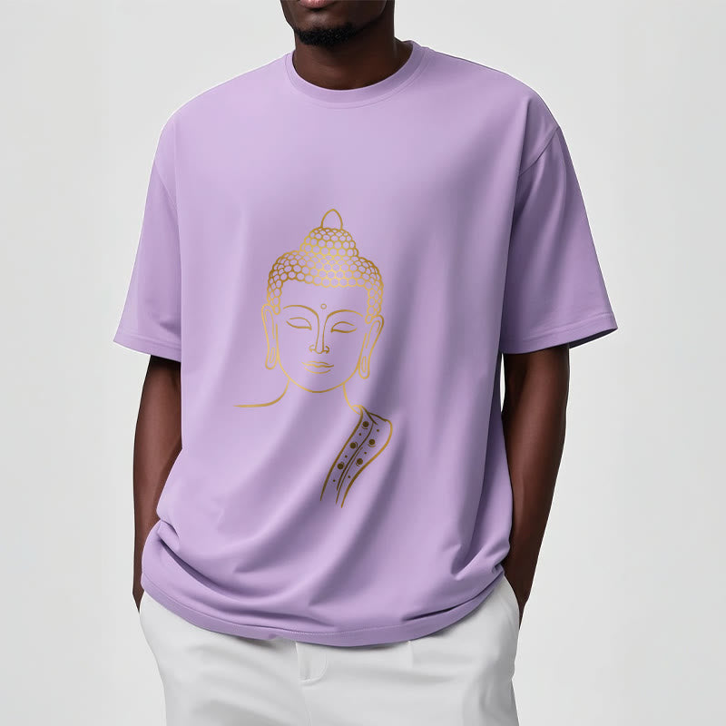 Buddha Stones黄金の仏陀の深い瞑想Tシャツ - image 17