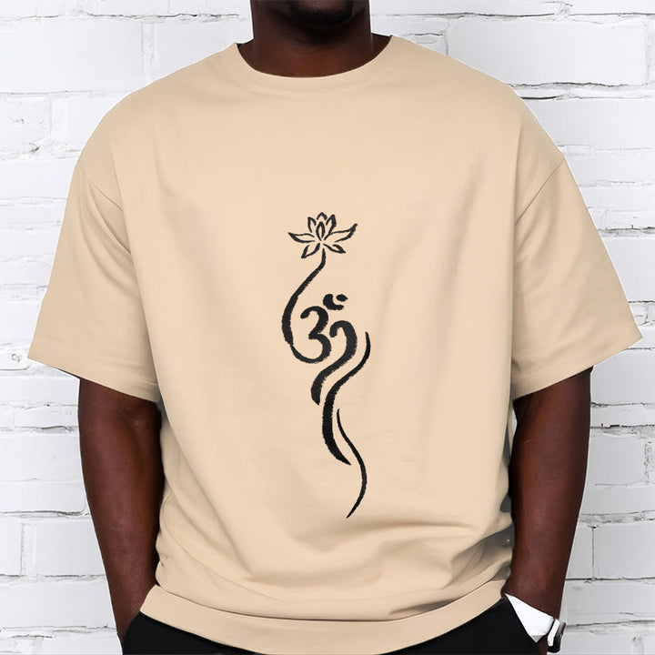 Buddha Stonesと蓮の花のオームデザインTシャツ - image 8
