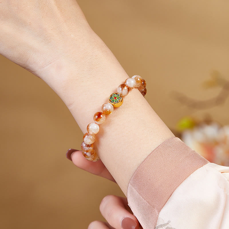 Buddha Stones999スターリングシルバー シトリンオーム・マニ・パドメ・フム守護ブレスレット - image 8