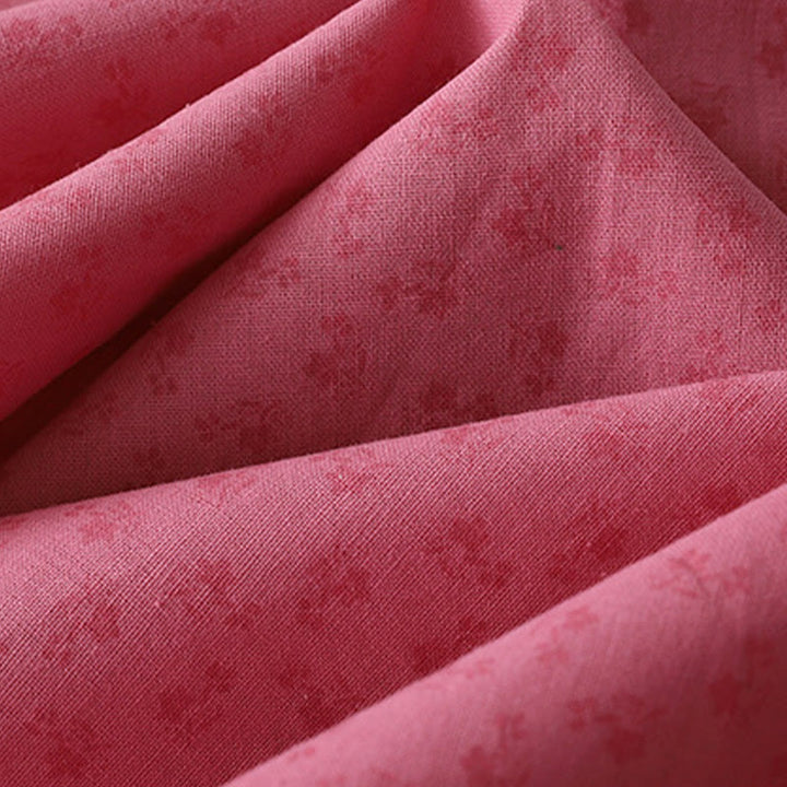 Buddha Stonesカジュアル レトロ 無地 ボタン フリル クルーネック デザイン 半袖 コットン リネン ミディ ドレス ポケット付き - image 13