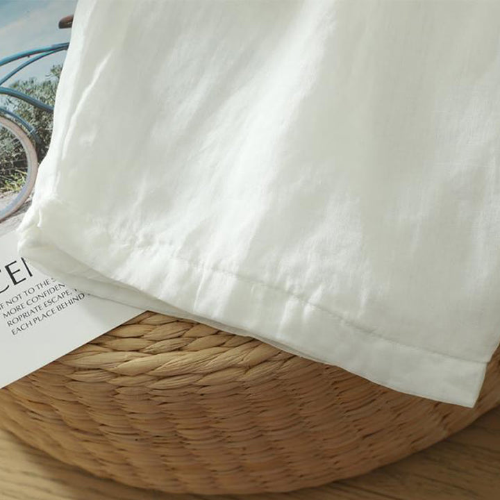 Buddha Stones通勤用 ピュアカラー シンプルデザイン レディース アンクル丈 ハーレムパンツ ポケット付き - image 13