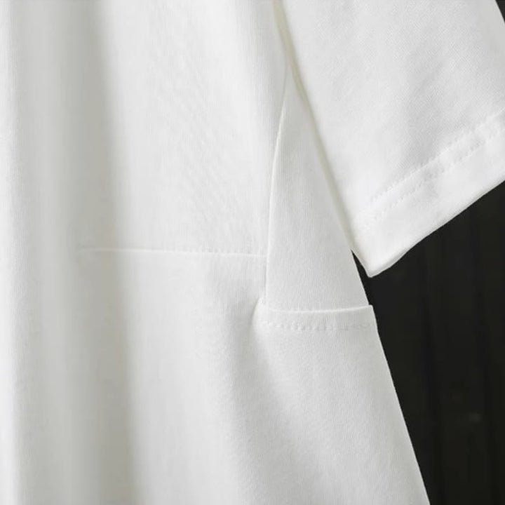 Buddha Stonesカジュアル ルーズ サマー 無地 クルーネック レディース コットン 半袖 Tシャツ - image 11