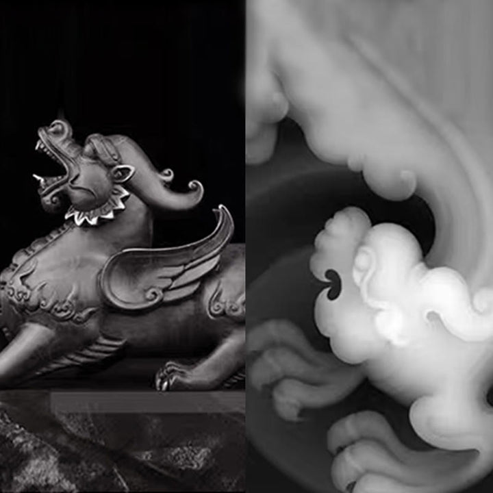 Buddha Stones 999スターリングシルバー 貔貅 天然黒曜石強さブレスレット - image 10