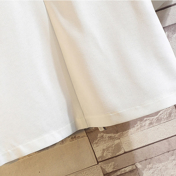 Buddha Stones刺繍龍鳳凰吉祥雲波葉​​鶴前開きジャケットメンズ着物 - image 31