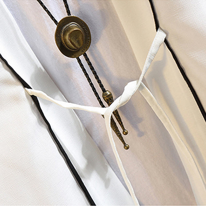 Buddha Stones刺繍龍鳳凰吉祥雲波葉​​鶴前開きジャケットメンズ着物 - image 28