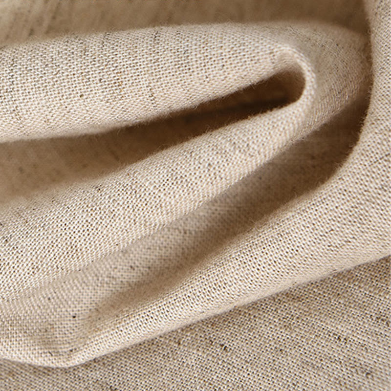 Buddha Stones夏用 無地 メンズ ハーフボタン 半袖 コットンリネンシャツ - image 10