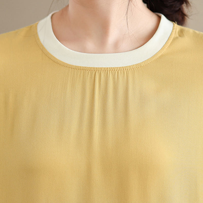 Buddha Stonesピュアカラー スリットデザイン ノースリーブ コットン ミディドレス ポケット付き - image 31